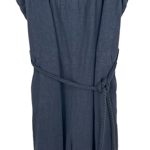 Wrap WOMEN'S HALTER TOP PANTS ROMPER WITH ROPE STRAPS AND BELT - Picture 3 of 16